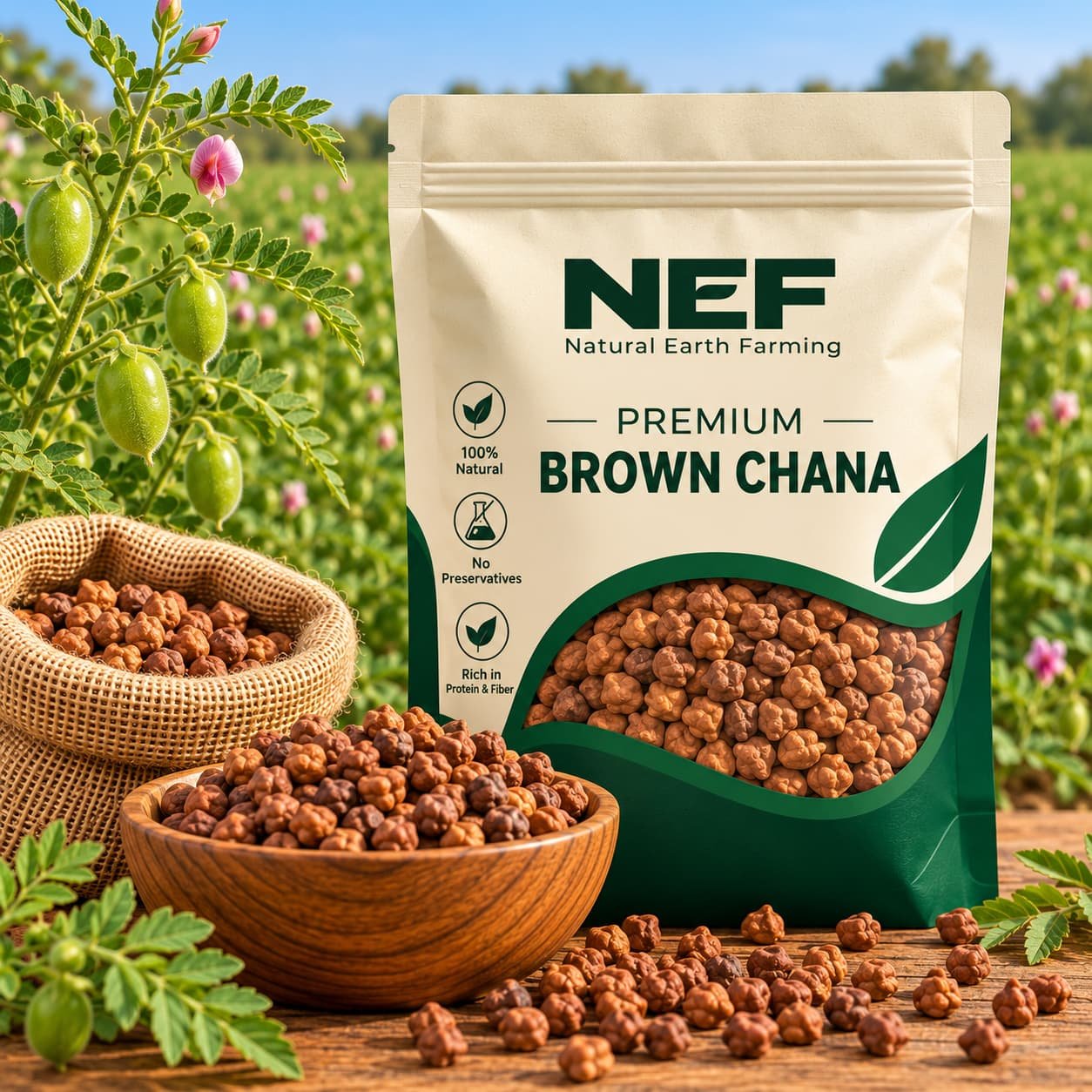 NEF Premium Brown Chana